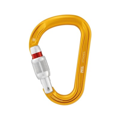 Karabina Petzl Attache Screw Lock HMS yellow