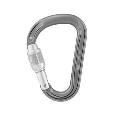 Karabina Petzl Attache Screw Lock HMS gray