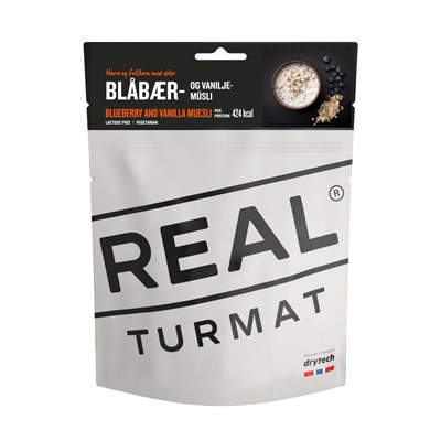 Snídaně Real Turmat Müsli s borůvkami a vanilkou 112/330g