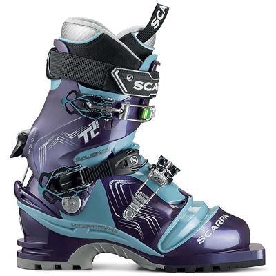 Telemarkové boty Scarpa T2 ECO W bourgogne/polar blue