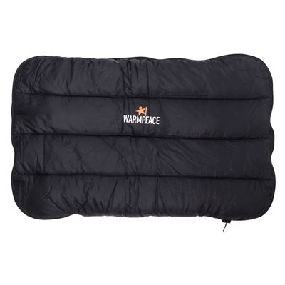 Polštářek Warmpeace Péřový Zip black