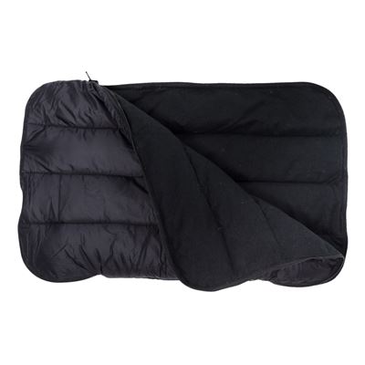 Polštářek Warmpeace Péřový Zip black
