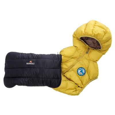 Polštářek Warmpeace Péřový Zip black
